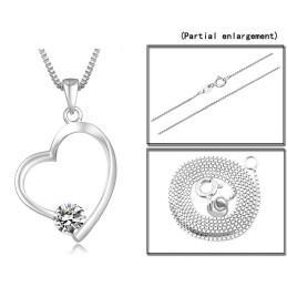 Široký Výber Dámskeho Platinového Titánového Náhrdelníka S Diamantmi
