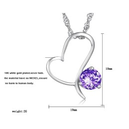 Vysokokvalitný Dámsky  Titánový Náhrdelník S Diamantmi