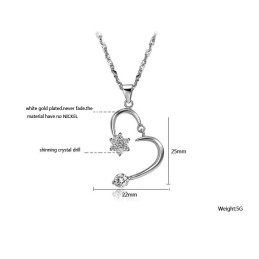 Kvalitný A Kvantitatívne Zaručený Dámsky  Titánový Náhrdelník S Kamienkami