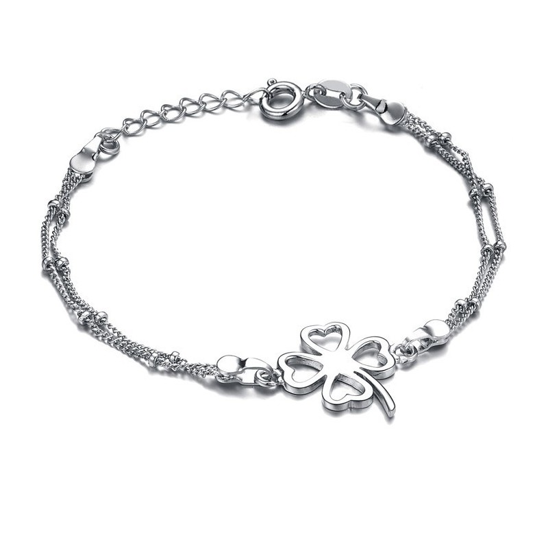 Zaručená Kvalita A Množstvo Dámsky  Titánový Náramok Na Členok V Tvare Ďateliny