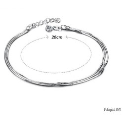 Stabilná Kvalita Dámsky Had  Titánový Náramok Na Členok