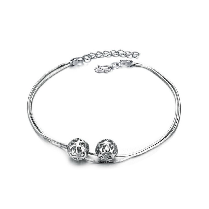 Kompletné Špecifikácie Dámsky Dutý Guľovitý  Titánový Náramok Na Členok