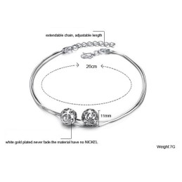 Kompletné Špecifikácie Dámsky Dutý Guľovitý  Titánový Náramok Na Členok