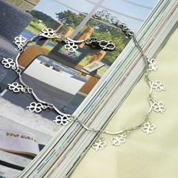 Zaručená Kvalita A Množstvo Dámsky  Titánový Náramok Na Členok V Tvare Ďateliny