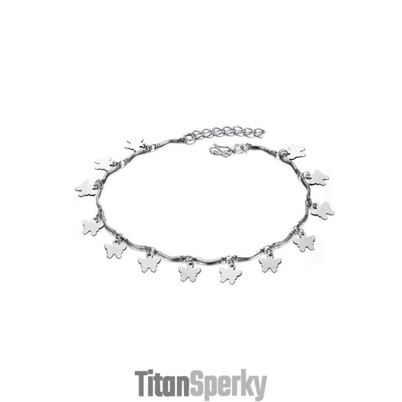 Spoľahlivá Reputácia Dámsky Motýľový  Titánový Náramok Na Členok