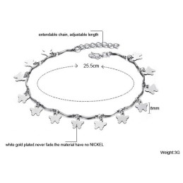 Spoľahlivá Reputácia Dámsky Motýľový  Titánový Náramok Na Členok