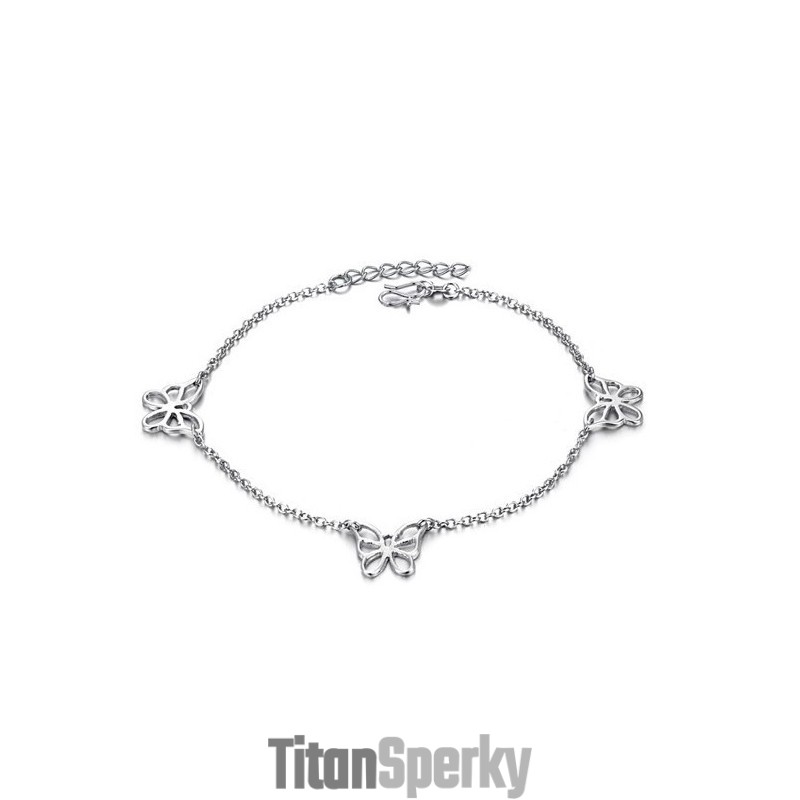 Zaručená Kvalita A Množstvo Dámsky  Titánový Náramok S Motýlím Vzorom