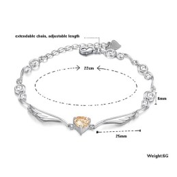 Široký Výber Dámskeho Platinového Titánového Náramku S Diamantmi