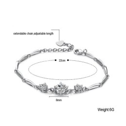 Stabilný Kvalitný Dámsky  Titánový Náramok S Diamantom