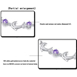 Dámsky Titánový Náramok S  A Kryštálmi V Tvare Delfína Zaručenej Kvality A Množstva