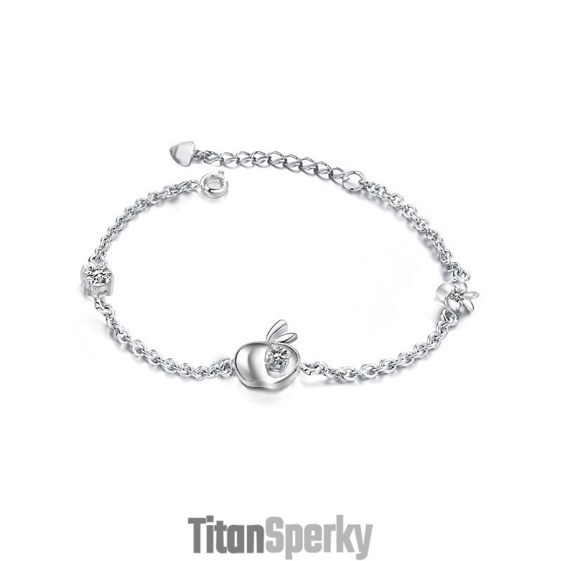 Spoľahlivý Reputačný Dámsky Dutý  Titánový Náramok S Kamienkami