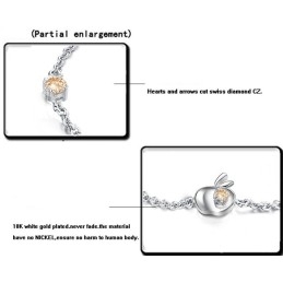Spoľahlivý Reputačný Dámsky Dutý  Titánový Náramok S Kamienkami