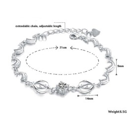 Spoľahlivý Kvalitný Dámsky  Titánový Náramok V Tvare Delfína S Diamantmi