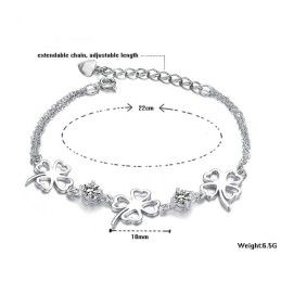Vynikajúca Kvalita Dámskeho ho Titánového Náramku V Tvare Ďateliny