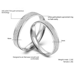 Ľahko Použiteľný Perleťový Priadzový  Pokovovaný Titánový Prsteň Pre Milovníkov