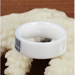 Kráľovná Kvalitného Bieleho Čiarového Kódu S Volfrámovým Keramickým Prsteňom