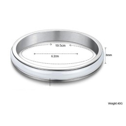 Spoľahlivý Reputačný Pánsky Biely Volfrámový Keramický Náramok