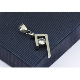 Jednoduchý A Štýlový Strieborný Titánový Prívesok - Retiazka Zadarmo