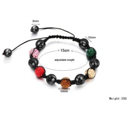 Vysokokvalitný Dámsky Náramok S Krištáľmi V Tvare Gule