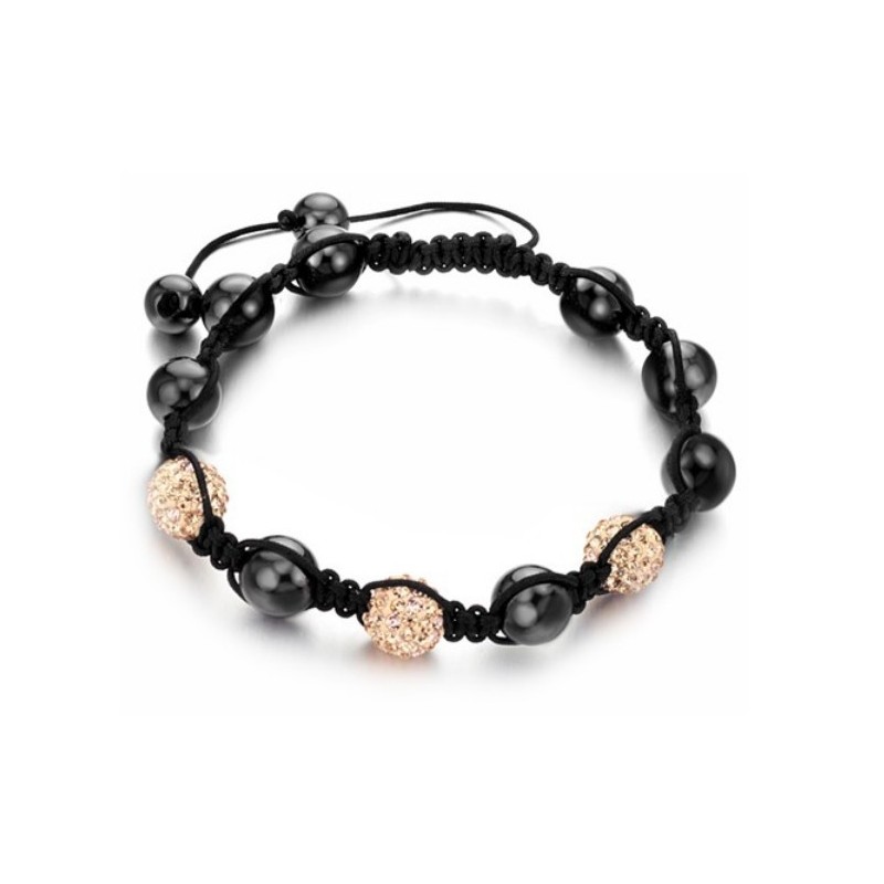 Spoľahlivý Reputačný Ženský Náramok V Tvare Gule S Krištáľmi