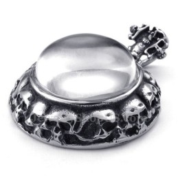 Titánový Náhrdelník S Krížom A Lebkou (Retiazka Zadarmo)