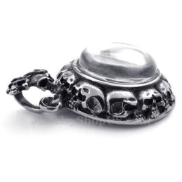 Titánový Náhrdelník S Krížom A Lebkou (Retiazka Zadarmo)