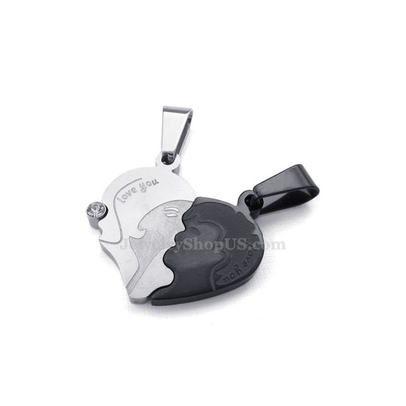 Titánový Prívesok Pre Páry So Zlomenými Srdcami (Retiazka Zadarmo) (Jeden Pár)