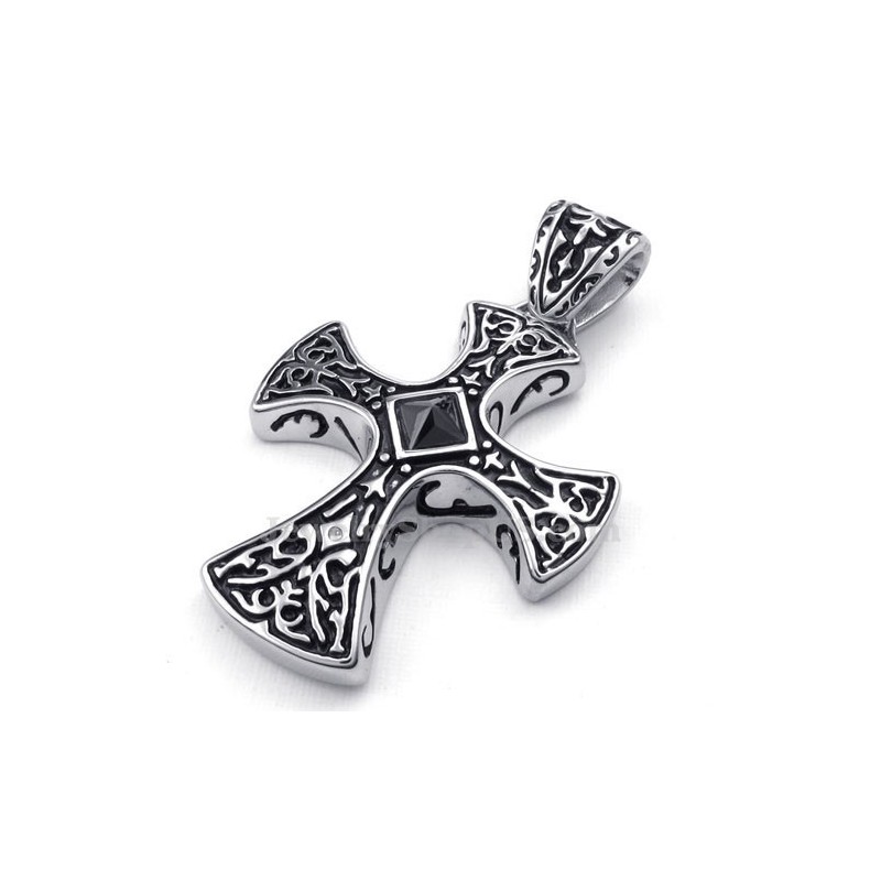 Titánový Náhrdelník S Krížom (Retiazka Zadarmo)