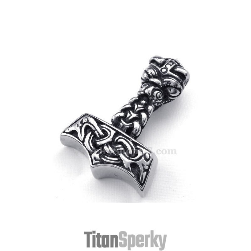 Titánový Prívesok S Thorovým Kladivom (Retiazka Zadarmo) Titánový Prívesok S Thorovým Kladivom (Retiazka Zadarmo)