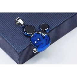 Modrý Titánový Prívesok Mickey Mouse - Retiazka Zadarmo