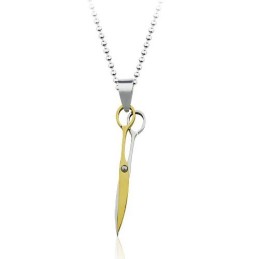 Titánový Prívesok Gloden Scissor Fashion - Retiazka Zadarmo