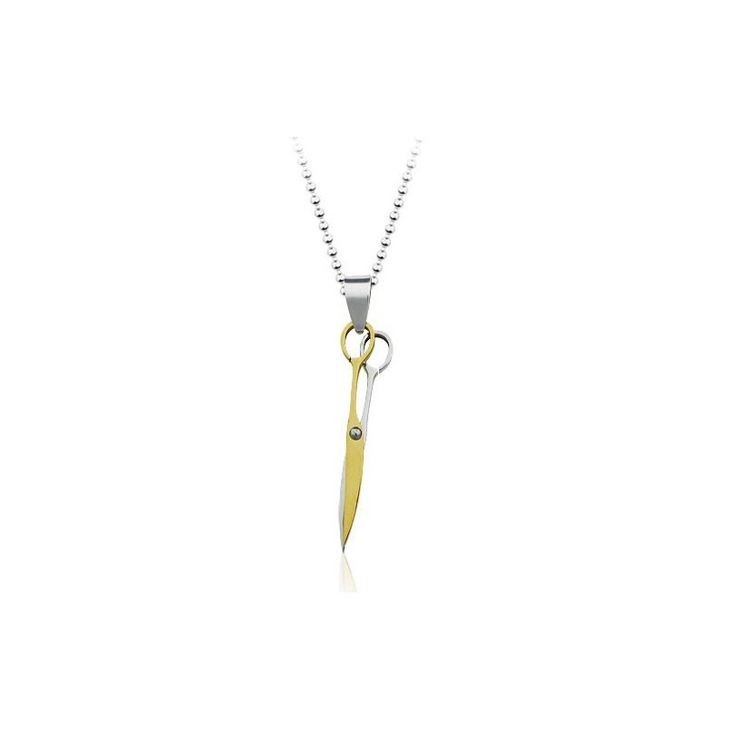 Titánový Prívesok Gloden Scissor Fashion - Retiazka Zadarmo