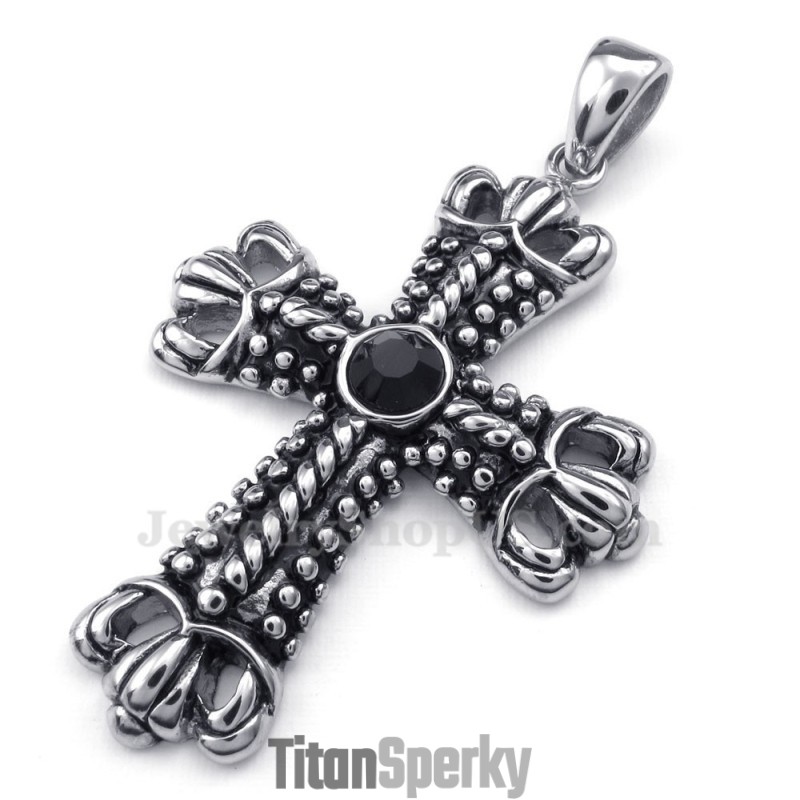 Titánový Náhrdelník S Krížom (Retiazka Zadarmo)