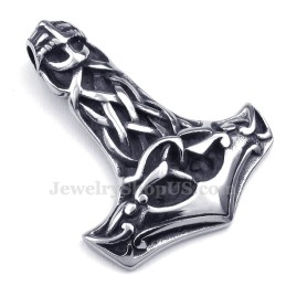 Náhrdelník S Príveskom Lebka A Titán Thorovo Kladivo (Retiazka Zadarmo)