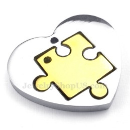 Zlatý Titánový Náhrdelník So Srdiečkami Pre Páry (Retiazka Zadarmo) (Jeden Pár)