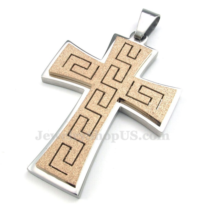 Titánový Náhrdelník S Krížom (Retiazka Zadarmo)