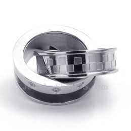Náhrdelník S Príveskom Eternal Love Titanium Couples Interlocking Rings (Retiazka Zadarmo) (Jeden Pár)
