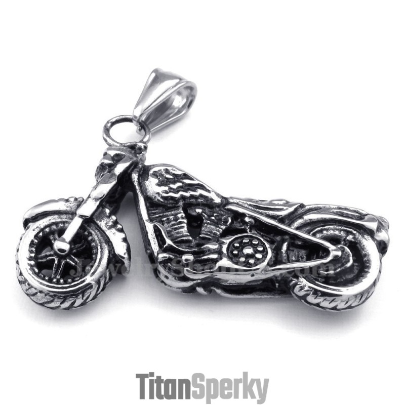 Titánový Náhrdelník S Príveskom Na Motorku (Retiazka Zadarmo) Titánový Náhrdelník S Príveskom Na Motorku (Retiazka Zadarmo)