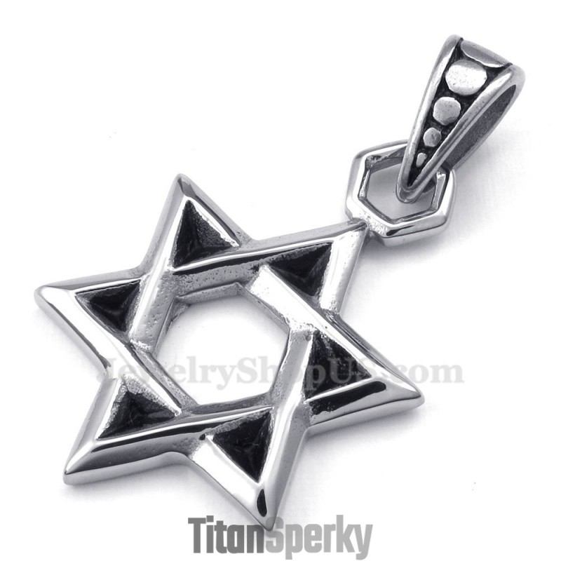 Titánový Prívesok S Dávidovou Hviezdou (Retiazka Zadarmo)
