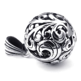 Titánový Prívesok S Dutou Guľôčkou (Retiazka Zadarmo)