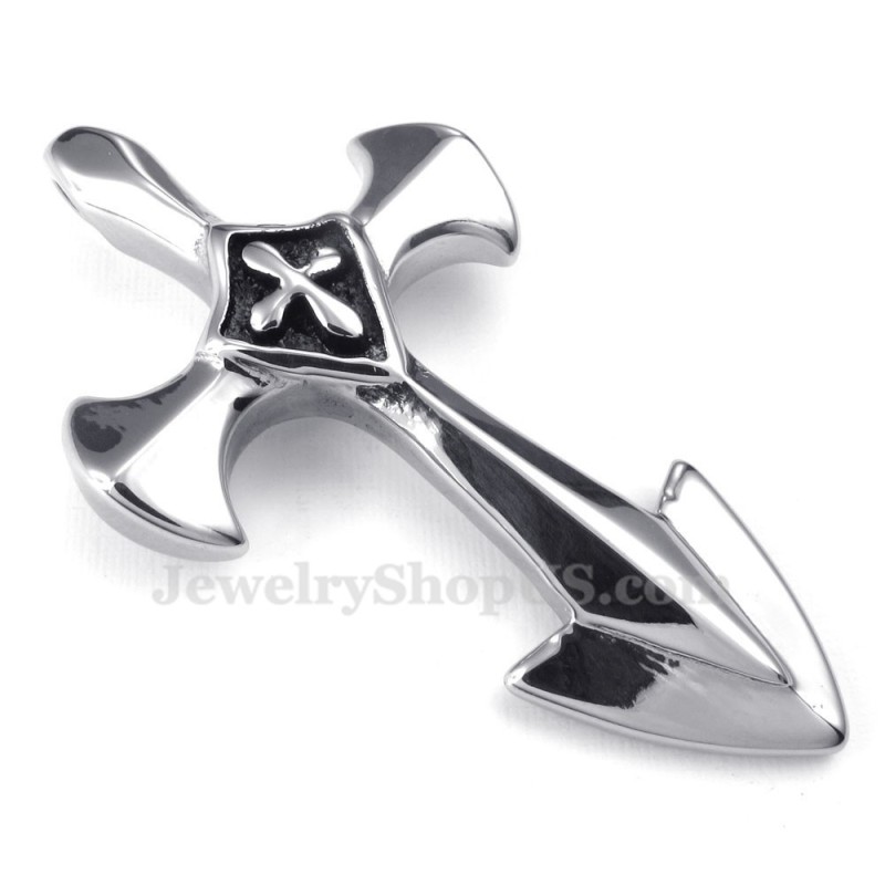 Titánový Náhrdelník S Krížom (Retiazka Zadarmo)