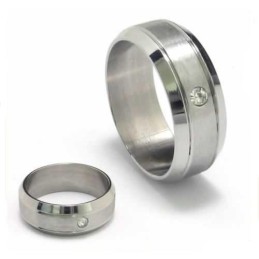 8 Mm Diamantový Unisex Titánový Prsteň