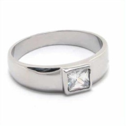 Prsteň S Diamantmi A Intarziou Z Titánu, 6 Mm