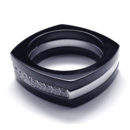 8 Mm Diamantový Unisex Titánový Prsteň