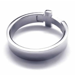 Unisex Titánový Prsteň S A Krížom, 8 Mm