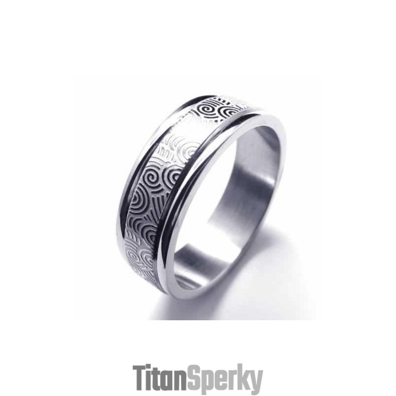 Titánový Prsteň S Dvoma Drážkami, 6 Mm Titánový Prsteň S Dvoma Drážkami, 6 Mm