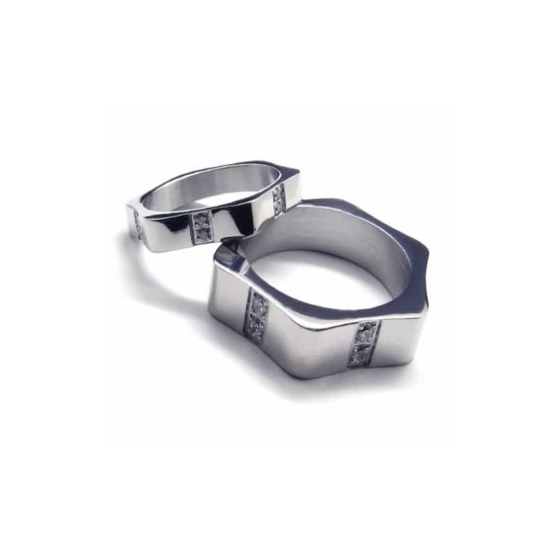 Prsteň S Diamantmi A Intarziou Z Titánu, 6 Mm Prsteň S Diamantmi A Intarziou Z Titánu, 6 Mm