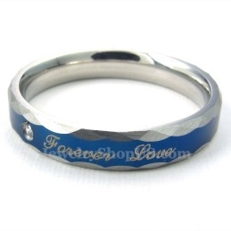 Titánový Prsteň Pre Páry Forever Love Blue (Dámsky)