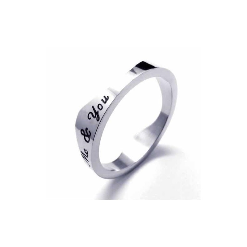 Titánový Prsteň You & Me 5M Waves