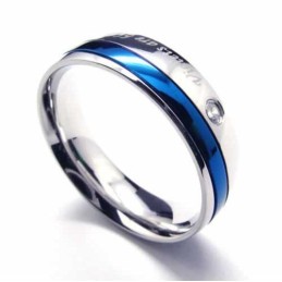 Mm Diamantový Unisex Titánový Prsteň